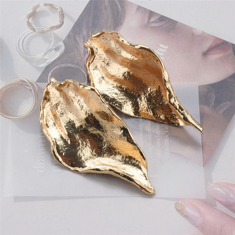 Pendientes De Hoja De Metal