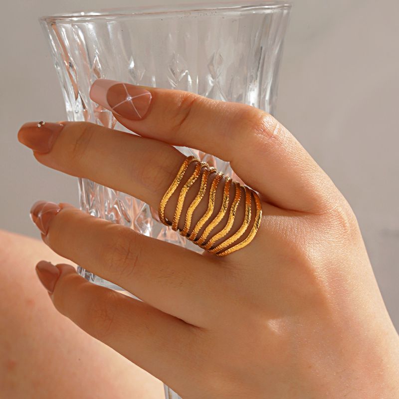 Anillo Abierto De Línea Multicapa De Acero Inoxidable