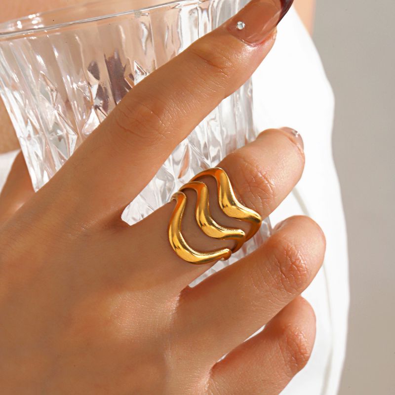 Anillo Abierto De Línea De Acero Inoxidable