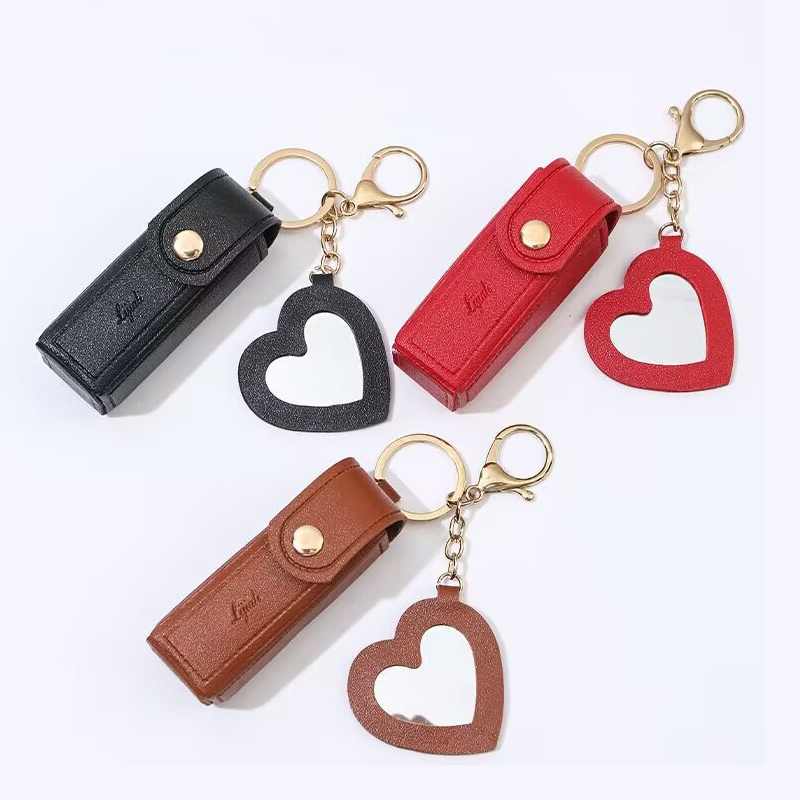 Mini Bolsa De Almacenamiento Portátil Con Forma De Corazón De Pu