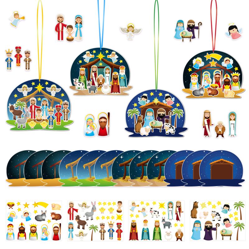 Nativity Story Alien Scene Sticker Set (12 Stickers + 12 Alien ...