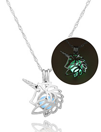 Fashion Green Hollow Out Decorated Necklace