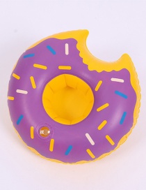 Fashion Donut Purple Cup Holder Inflatable Water Coaster