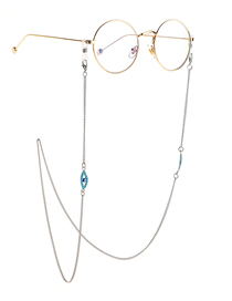 Cadena De Acero Inoxidable Con Cadena De Gafas Antideslizantes Turquesa