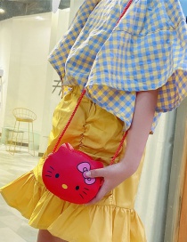 Bolso Mensajero De Un Solo Hombro Para Niños Con Estampado De Gatos Y Flores