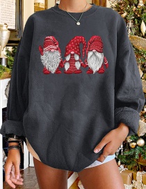 Jersey Navideño Con Cuello Redondo Y Estampado De Muñecas Sin Rostro