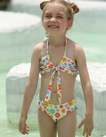 Bañador Infantil Estampado Cuello Halter