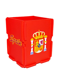 Fashion Spain Plastic Football Team Logo Printing Pen Holder