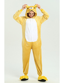 Pijama De Franela De Oso De Dibujos Animados De Una Pieza
