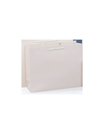 Fashion White (horizontal) 40 Long * 12 Sides * 28 High Thick Kraft Paper Tote Bag