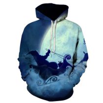 Sudadera Con Capucha Y Estampado Navideño De Poliéster