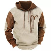 Sudadera Con Capucha Y Estampado Navideño De Poliéster