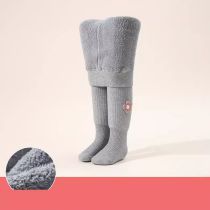 Medias Infantiles De Felpa Con Aplicaciones De Algodón
