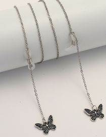 Cadena De Gafas De Mariposa De Metal