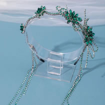 Diadema Con Borlas Trenzadas De Diamantes De Imitación Geométricos