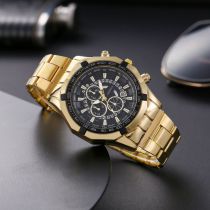 Reloj Redondo De Acero Inoxidable Para Hombre