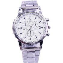 Reloj Redondo De Acero Inoxidable Para Hombre