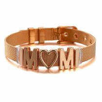 Pulsera Con Letra De Amor De Acero Titanio