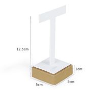 Fashion 57-jinbai Qiansi T-shaped Earring Stand 5×5×12.5cm Geometric Jewelry Display Stand