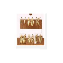 Fashion 14# Alloy Geometric Earring Set
