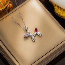Collar Para Perro Con Globo De Diamantes Y Acero De Titanio