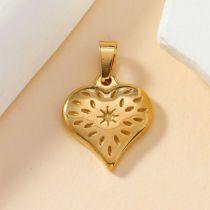 Eight-pointed Star Heart Pendant