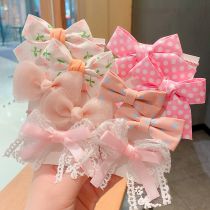 Fashion Sakura Pink 10-piece Set (rubber Band Bag) Resin Children's Cartoon Hairpin Set