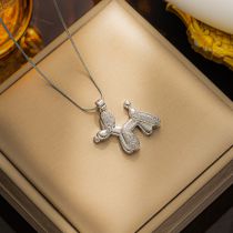 Collar Para Perro Con Globo De Diamantes Y Acero De Titanio