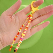 Fashion 140# Colorful Polymer Clay Beaded Mobile Phone Chain