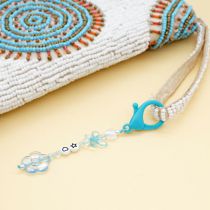 Fashion 160# Colorful Polymer Clay Beaded Mobile Phone Chain