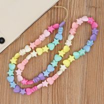 Fashion 182# Colorful Polymer Clay Beaded Mobile Phone Chain