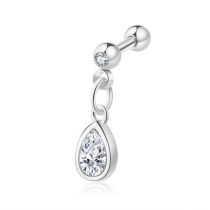 Pendientes Piercing Geométricos De Diamantes De Acero Inoxidable [individuales]