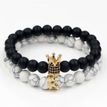 25# Geometric Beaded Men's Bracelet Set