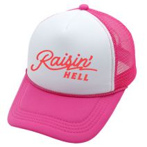 Rose Red And White Polyester Printed Baseball Cap