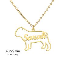 Collar De Acero Inoxidable Personalizado Con Letras De Cachorro