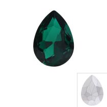Hole Green Alloy Diamond Water Drop Jewelry Accessories (*20)
