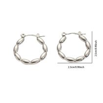 Pendientes De Acero Inoxidable Con Textura Irregular De Cruz Circular Geométrica