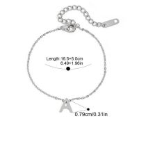 Pulsera De Acero Inoxidable De 26 Letras