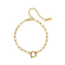 Pulsera De Cadena Geométrica De Cobre Diy