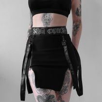 Falda Irregular Con Cremallera